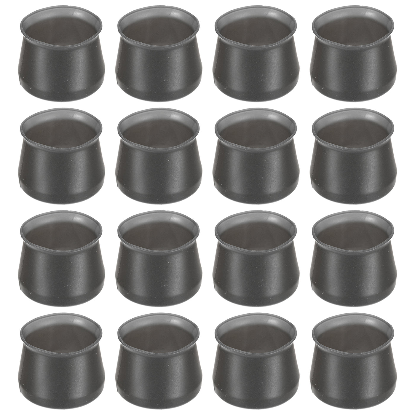 uxcell Uxcell Chair Leg Floor Protectors, 16Pcs 38mm/ 1.5" Silicone Chair Leg Cover Caps for Hardwood Floors (Black)