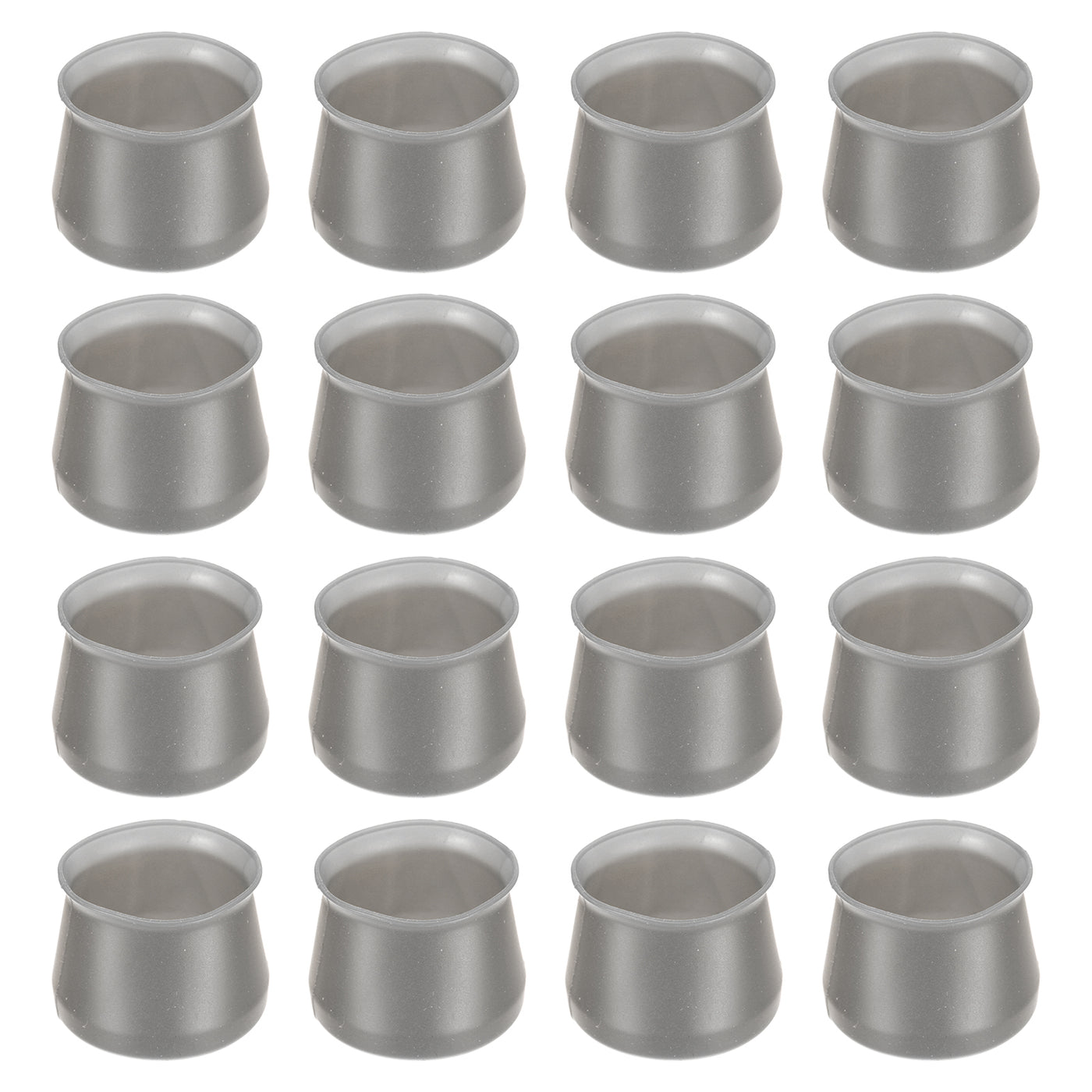 uxcell Uxcell Chair Leg Floor Protectors, 24Pcs 38mm/ 1.5" Silicone Chair Leg Cover Caps for Hardwood Floors (Dark Gray)
