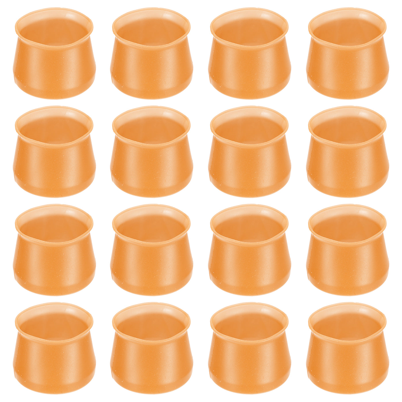 uxcell Uxcell Chair Leg Floor Protectors, 16Pcs 38mm/ 1.5" Silicone Chair Leg Cover Caps for Hardwood Floors (Brown)