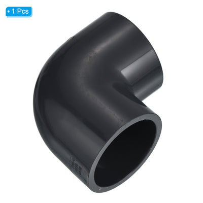 Harfington UPVC Pipe Fitting Elbow 63.5mm Socket, 90 Degree Adapter Connector, Gray