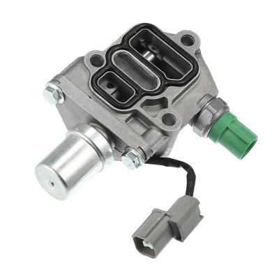 Harfington Solenoid Spool Valve Assembly, for Honda Civic 1996-2000 D16Y8 Engine, Aluminum Alloy, with Gasket, 15810P2RA01, Silver Tone Green, 1 Set