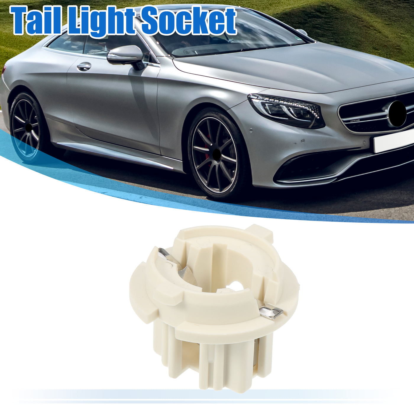 X AUTOHAUX 1408260582 Tail Light Socket Back Up Fog Light Side Marker Lamp Socket for Mercedes-Benz S430 S500 S55 AMG