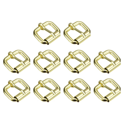 Harfington Uxcell Roller Buckles, 10pcs 20x15mm 4.8mm Thick Metal Belt Pin Buckle, Bronze Tone