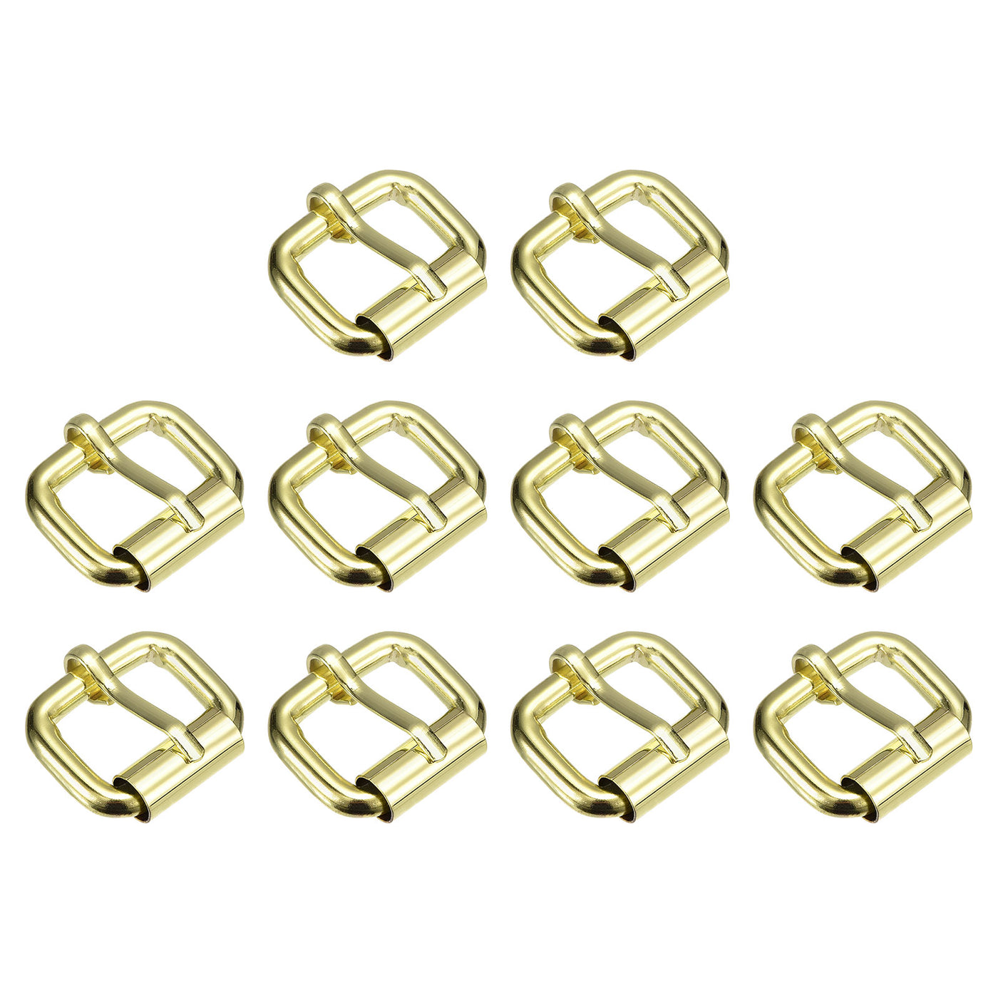 uxcell Uxcell Roller Buckles, 25pcs 20x15mm 4.8mm Thick Metal Belt Pin Buckle, Bronze Tone