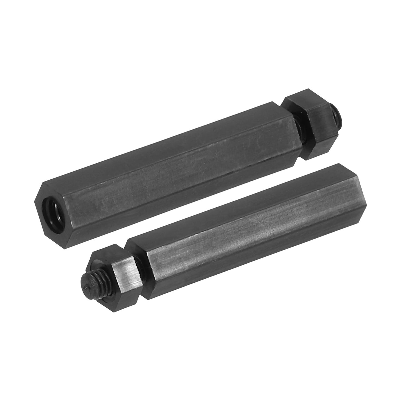 Harfington M3 Nylon Hex Standoff Screws Nuts, 100Pack PCB Threaded Kit(25mm+5mm, Black)