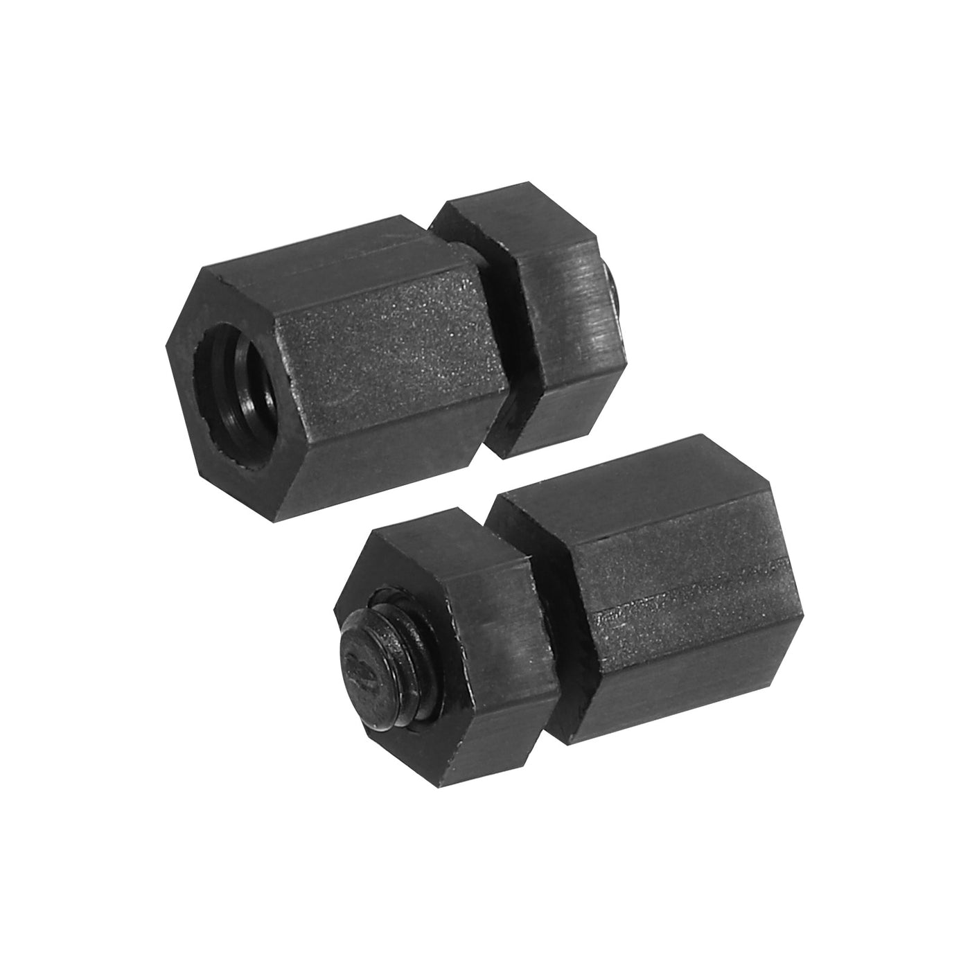 Harfington M4 Nylon Hex Standoff Screws Nuts, 100Pack PCB Threaded Kit(7mm+5mm, Black)