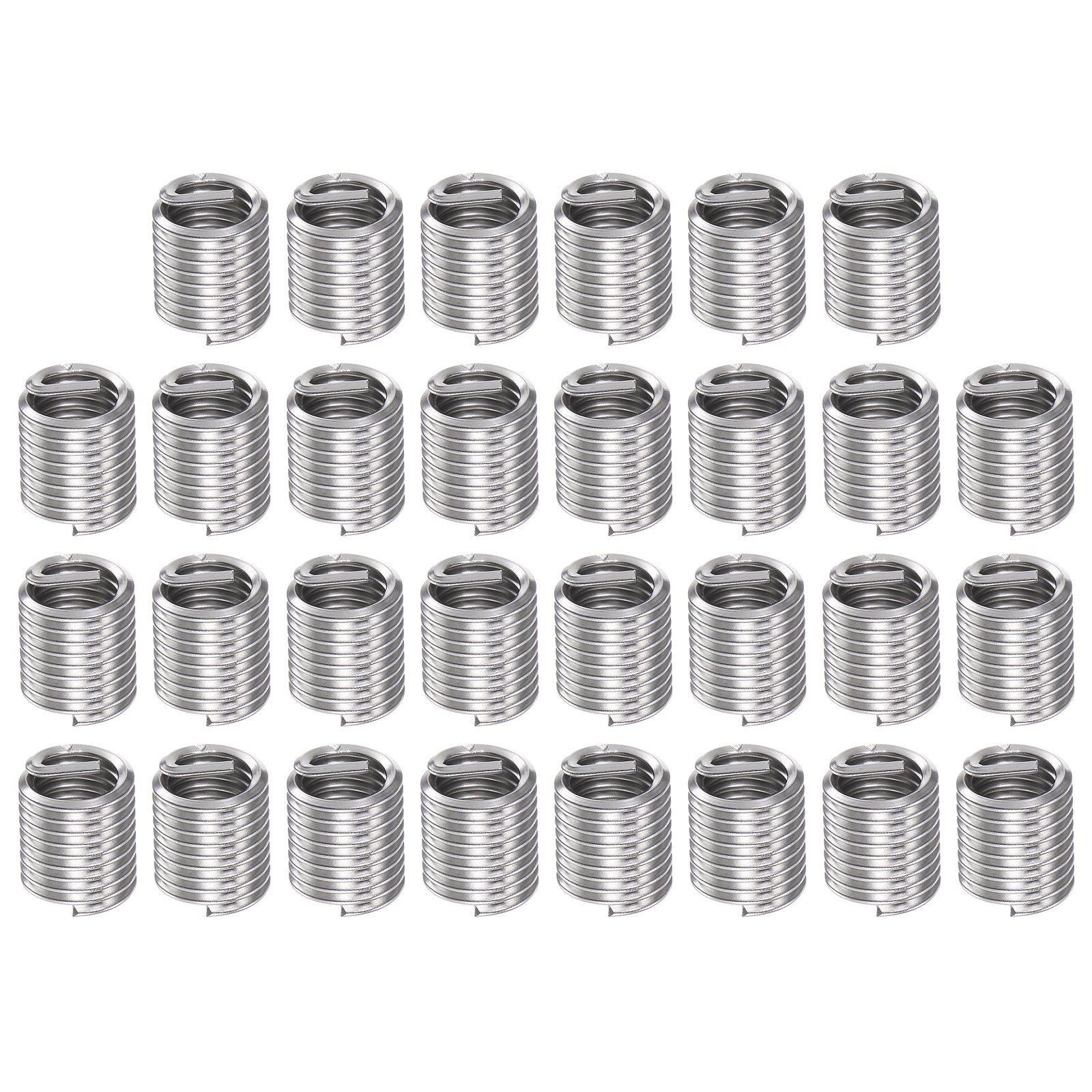 30pcs 5/16-18 UNC 2D 15.8mm 304 Stainless Steel Helical Wire Threaded ...