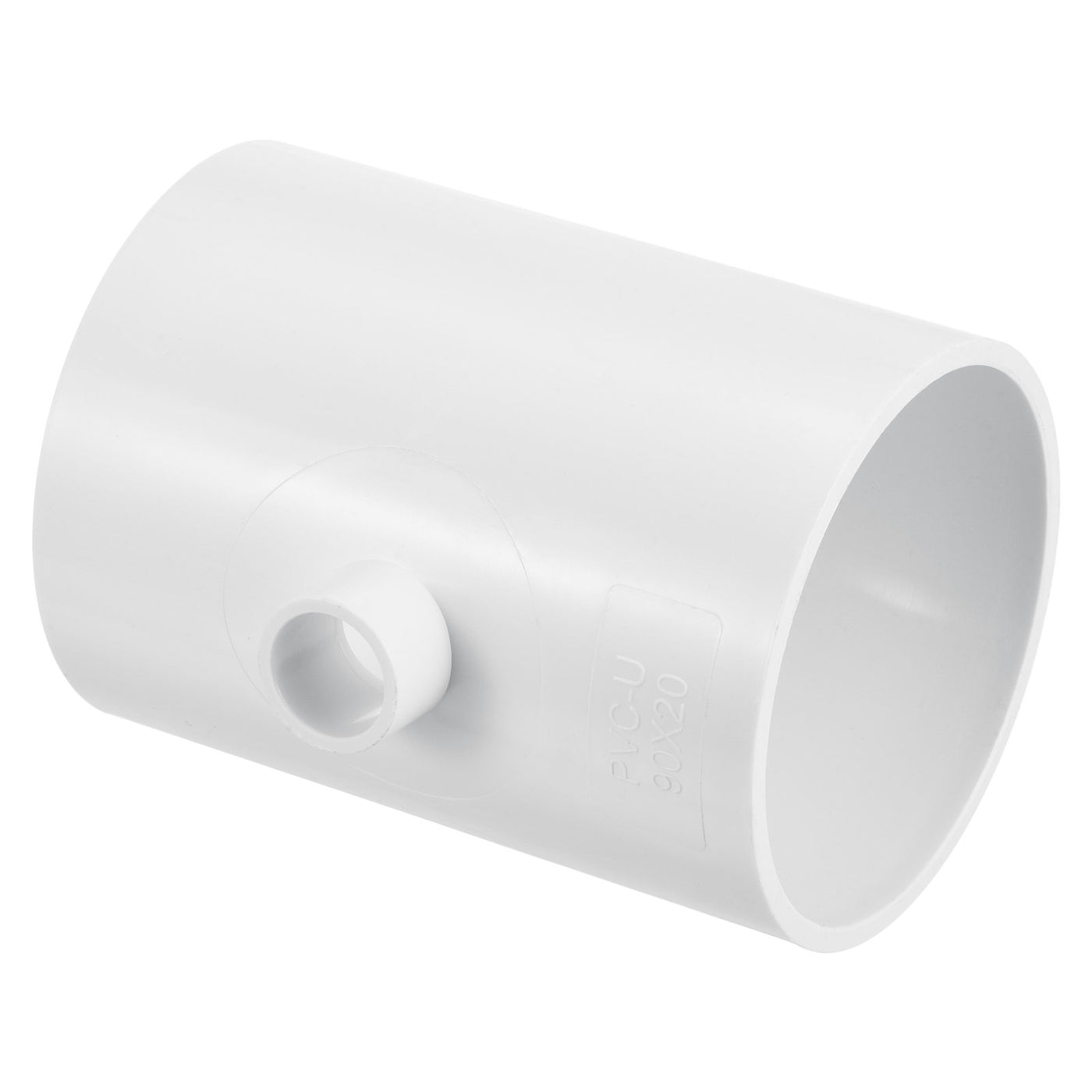 Harfington 3" x 1/2" 3 Way Tee Pipe Fittings UPVC, Joint Coupling Pipe Adapter, White