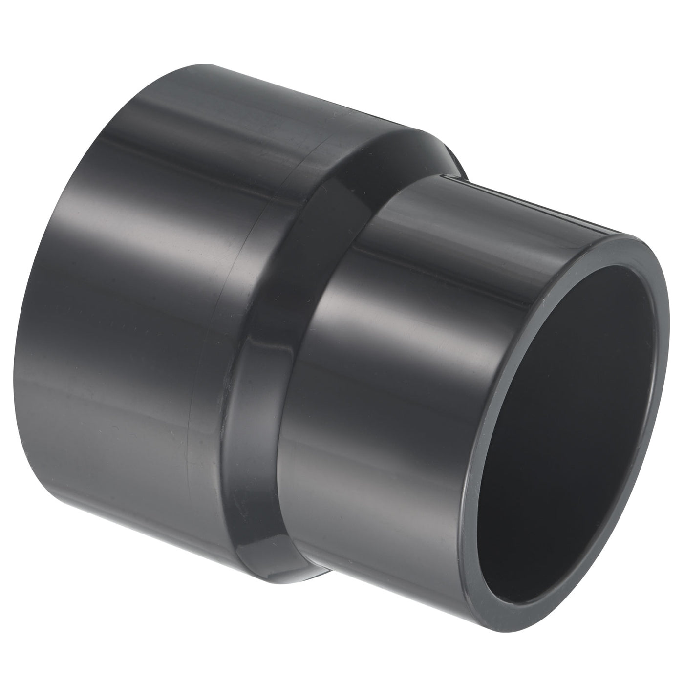 Harfington UPVC Reducer Pipe Fitting 3x2.5 Inch Socket, Straight Coupling Adapter Connector, Grey