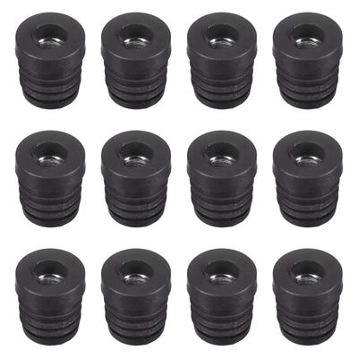 Harfington Uxcell 12Pcs 19mm/0.75" Caster Insert with Thread, Round M8 Thread for Furniture