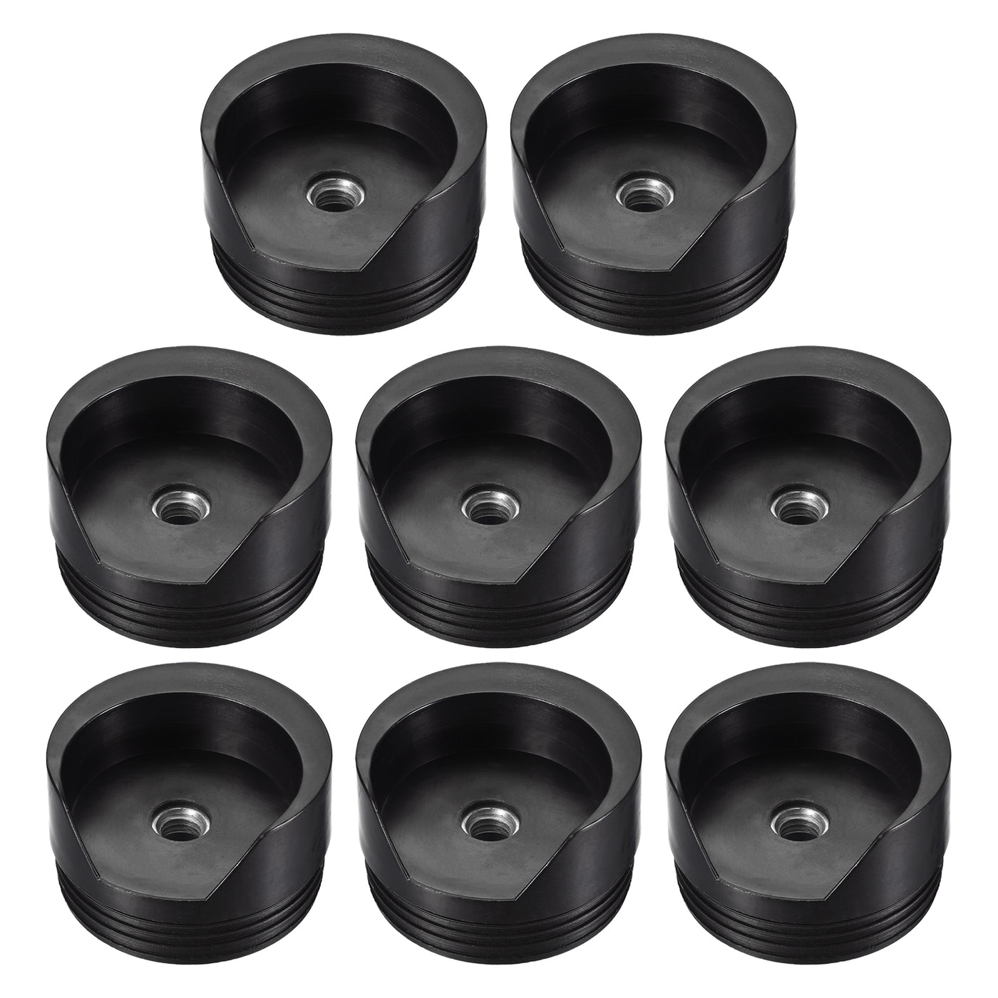 uxcell Uxcell 8Pcs 76mm/2.99" Caster Insert with Thread, Round M12 Thread for Furniture