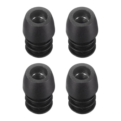Harfington Uxcell 4Pcs 16mm/0.63" Caster Insert with Thread, M6 Thread for Furniture