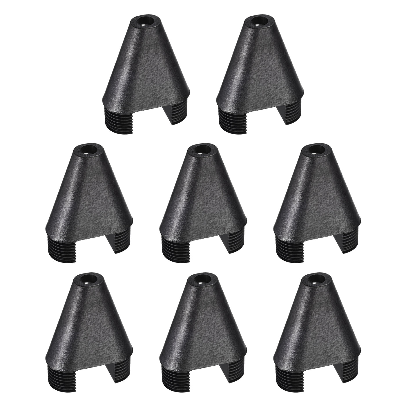uxcell Uxcell 8Pcs 2.36"x1.18" Caster Insert with Thread, Oval M8 Thread for Furniture