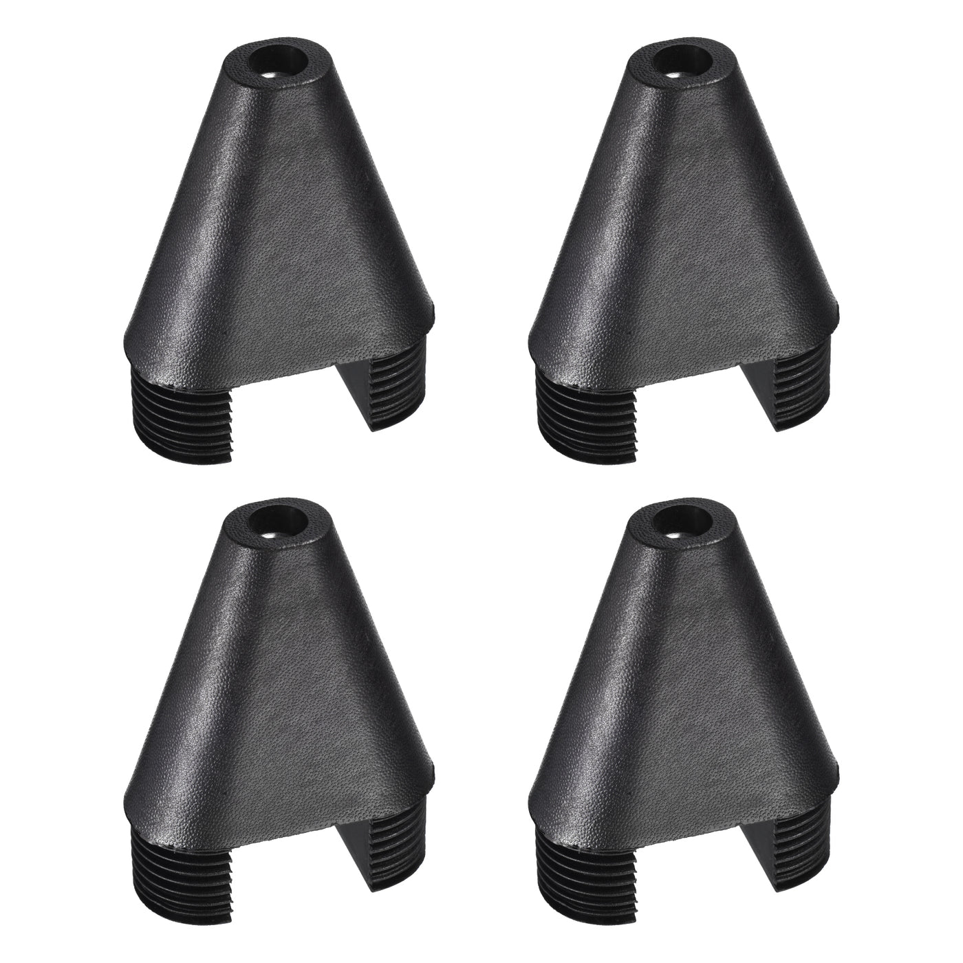 uxcell Uxcell 4Pcs 2.36"x1.18" Caster Insert with Thread, Oval M8 Thread for Furniture