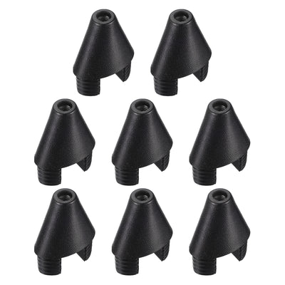 Harfington Uxcell 8Pcs 1.97"x1.18" Caster Insert with Thread, M10 Thread for Furniture
