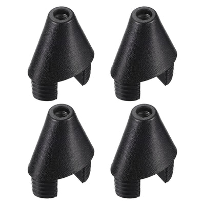 Harfington Uxcell 4Pcs 1.97"x1.18" Caster Insert with Thread, M10 Thread for Furniture