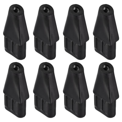 Harfington Uxcell 8Pcs 1.97"x0.98" Caster Insert with Thread, Oval M10 Thread for Furniture