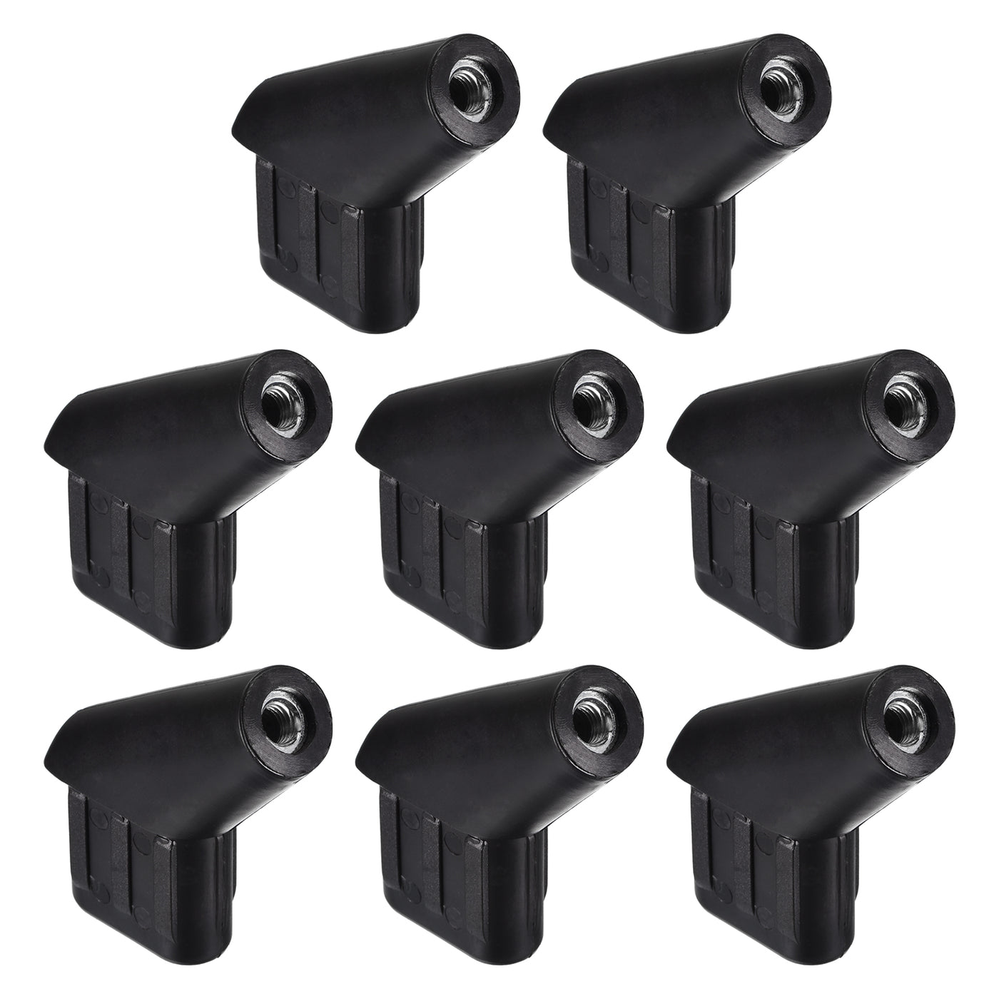 uxcell Uxcell 8Pcs 1.97"x0.98" Caster Insert with Thread, Oval M10 Thread Furniture