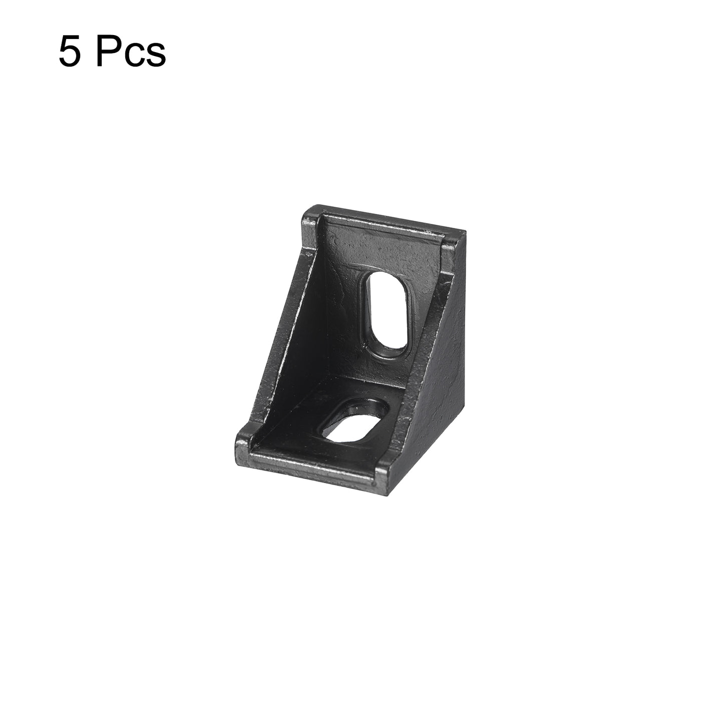 uxcell Uxcell 5Pcs Inside Corner Bracket Gusset, 35x35x29mm 3030 Angle Connectors for 3030 Series Aluminum Extrusion Profile Black