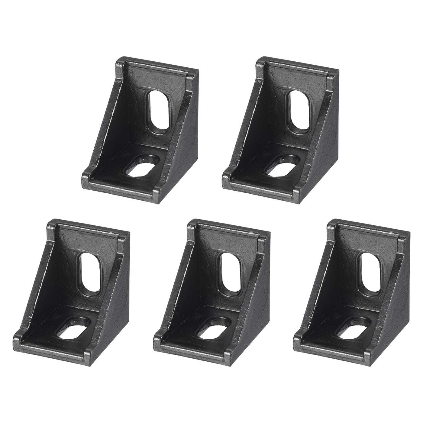 uxcell Uxcell 5Pcs Inside Corner Bracket Gusset, 35x35x29mm 3030 Angle Connectors for 3030 Series Aluminum Extrusion Profile Black