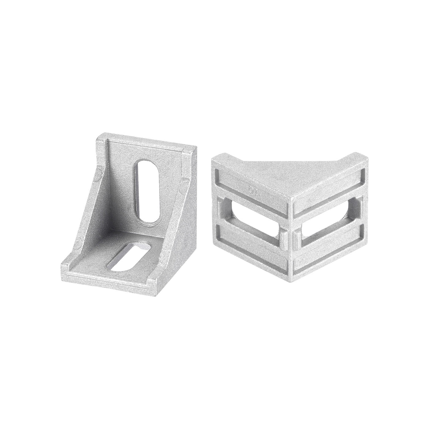 uxcell Uxcell 12Pcs Inside Corner Bracket Gusset, 38x38x35mm 4040 Angle Connectors for 4040/4080 Series Aluminum Extrusion Profile Silver