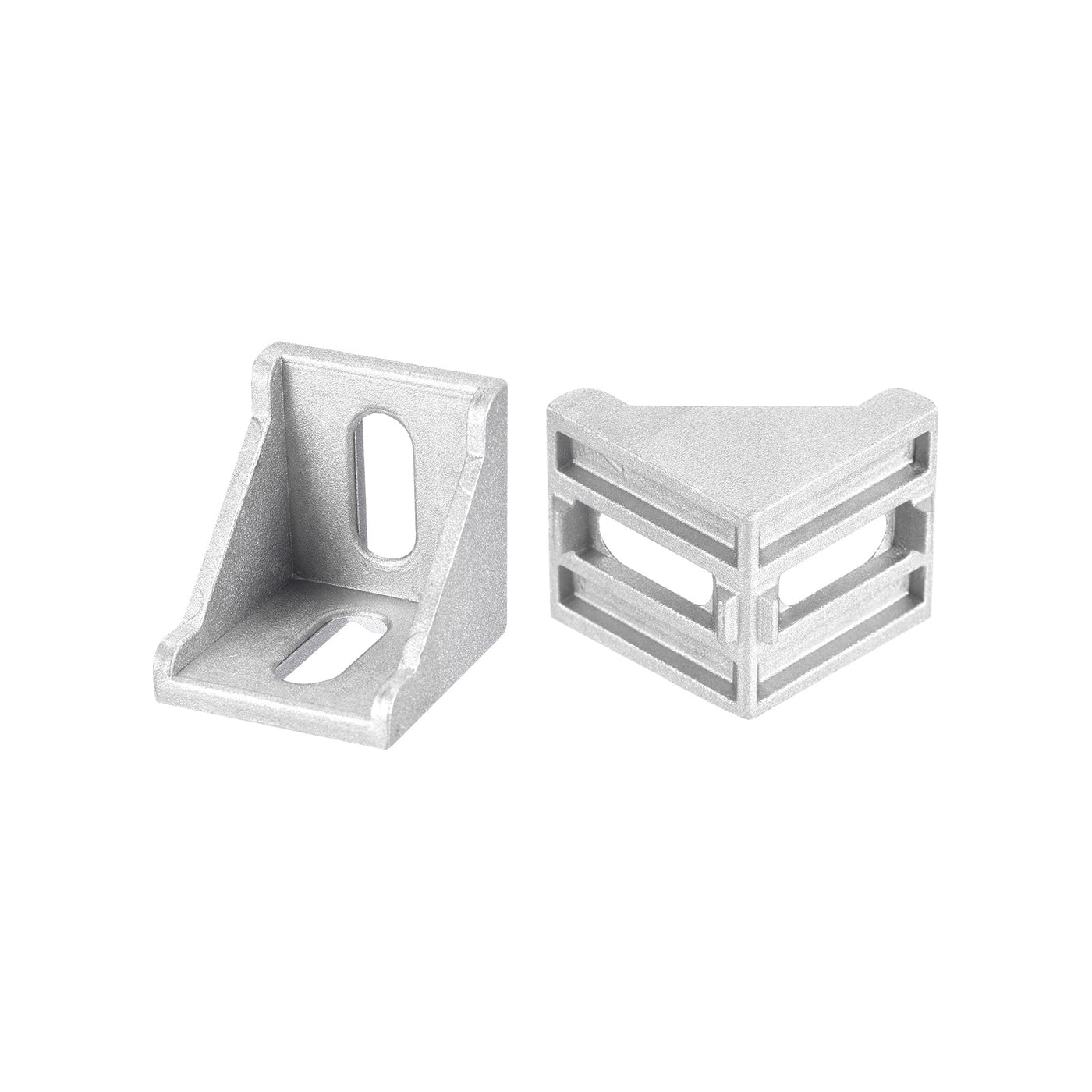 Uxcell Uxcell 8Pcs Inside Corner Bracket Gusset, 38x38x35mm 4040 Angle Connectors for 4040/4080 Series Aluminum Extrusion Profile Silver