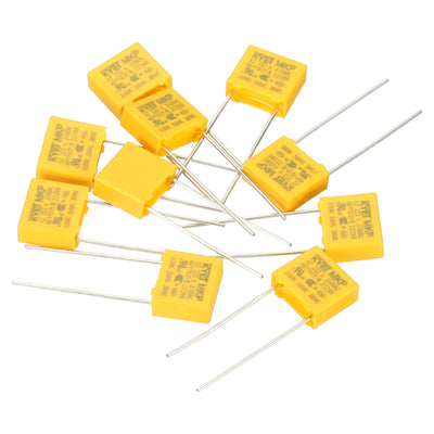 Harfington Safety Capacitors, 10 Pack 0.022uF AC 310V 7.5mm Pin Pitch 10x9x4mm Polypropylene Film Capacitor Assortment Kit for DIY Electronic Products