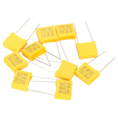 Harfington Safety Capacitors, 10 Pack 0.033uF AC 310V 10mm Pin Pitch 13x11x5mm Polypropylene Film Capacitor Assortment Kit for DIY Electronic Products