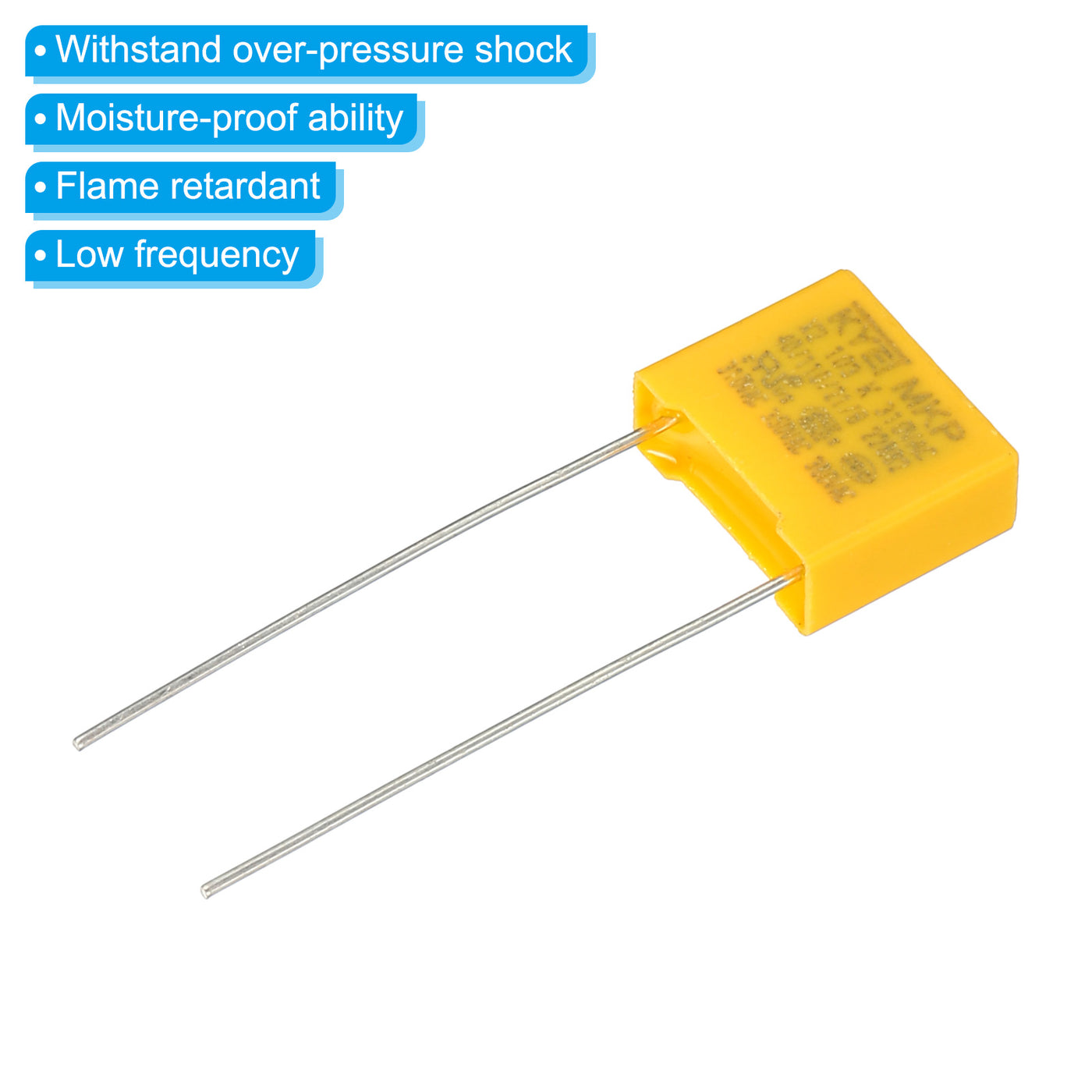 Harfington Safety Capacitors, 10 Pack 0.01uF AC 310V 10mm Pin Pitch 13x11x5mm Polypropylene Film Capacitor Assortment Kit for DIY Electronic Products