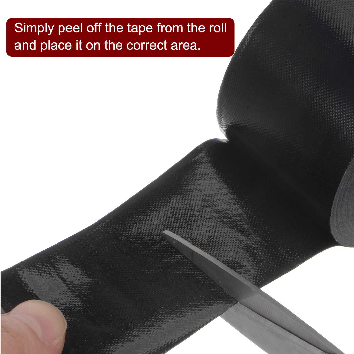 Harfington Fabric PTFE Tape 1"x33ft PTFE Adhesive Tape 0.13mm Thickness Black