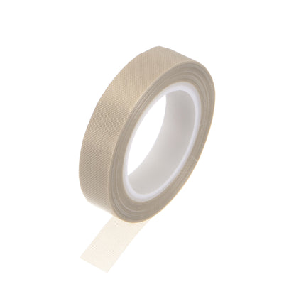 Harfington Fabric PTFE Tape 0.5"x33ft PTFE Adhesive Tape 0.13mm Thickness Light Brown