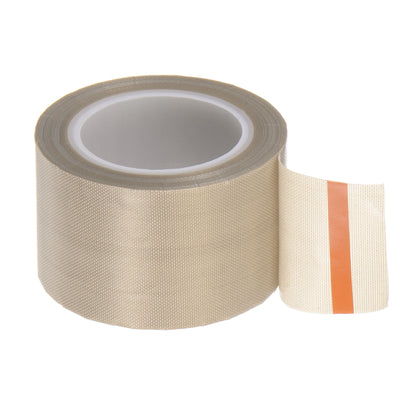 Harfington Fabric PTFE Tape 1.5"x33ft PTFE Adhesive Tape 0.13mm Thickness Light Brown