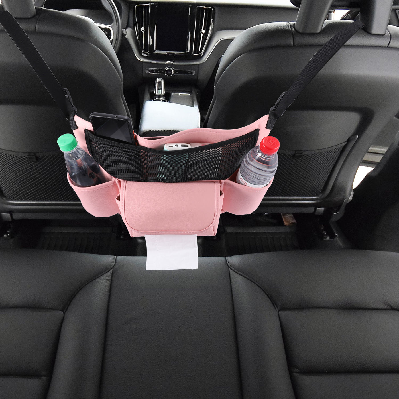 X AUTOHAUX Car Large Capacity Seat Organizer Backseat Multi Pockets Purse Storage Universal Fit for Car Truck SUV 37x25cm