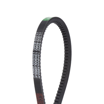 Harfington 2pcs Cogged V-Belts 954mm Outside Circumference 13mm Width Rubber Drive Belt