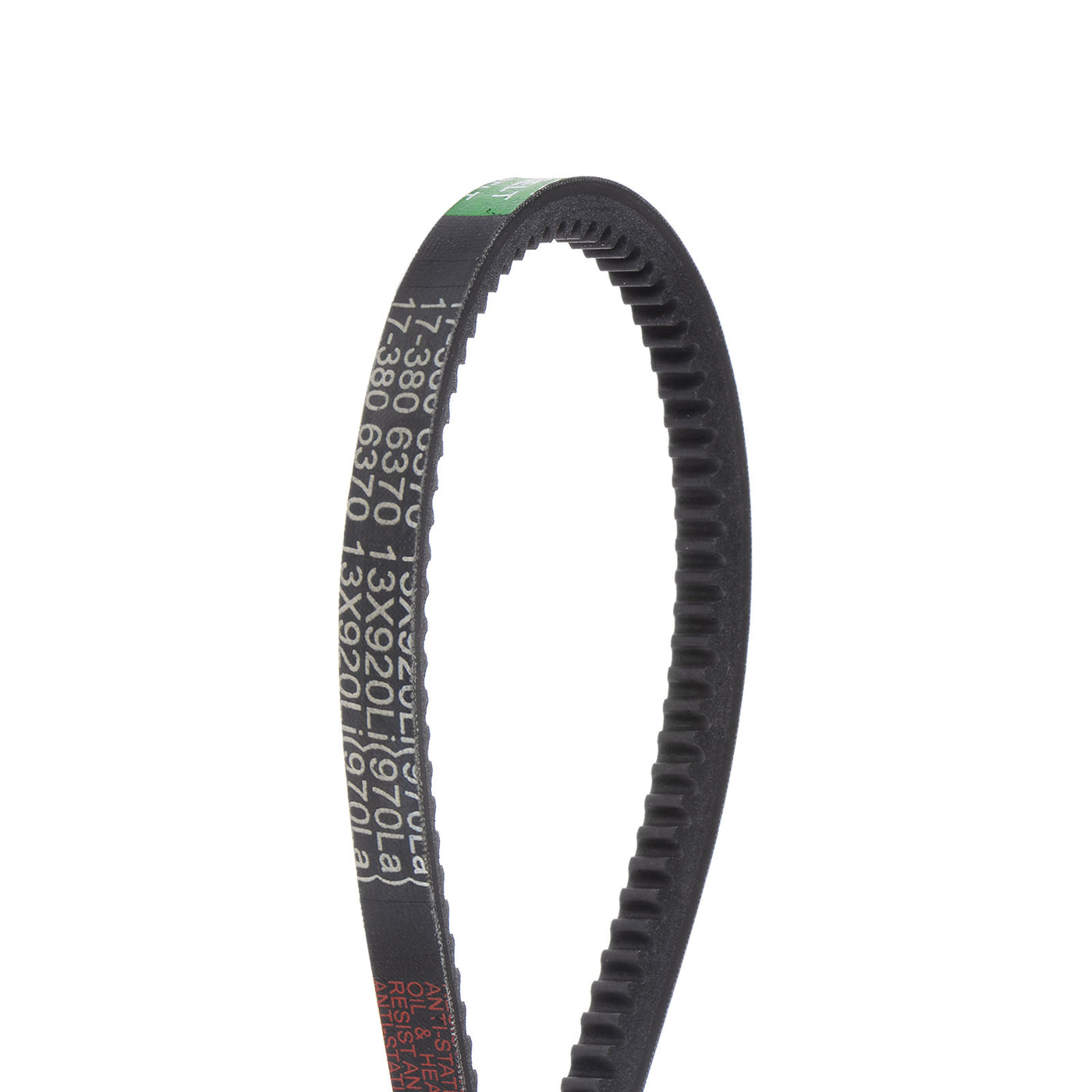 Harfington 2pcs Cogged V-Belts 973mm Outside Circumference 13mm Width Rubber Drive Belt