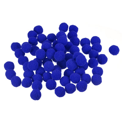 Harfington Pom Felt Balls Fabric 1.5cm 15mm Blue for Crafts Project DIY 100 Pcs