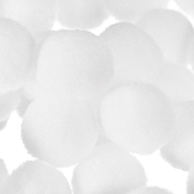 Harfington Pom Felt Balls Fabric 1.5cm 15mm White for Craft Project DIY 300 Pcs
