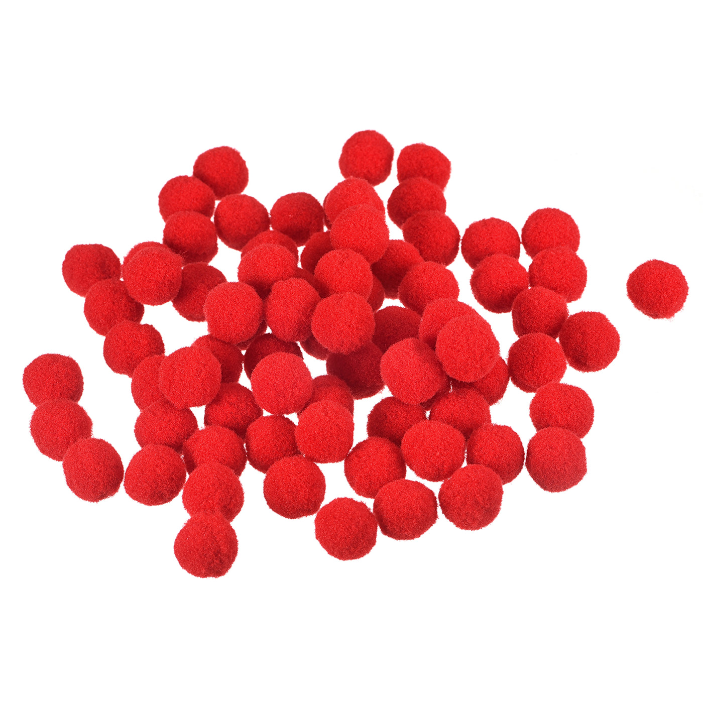 Harfington Pom Felt Balls Fabric 1.5cm 15mm Red for Craft Project DIY 300 Pcs