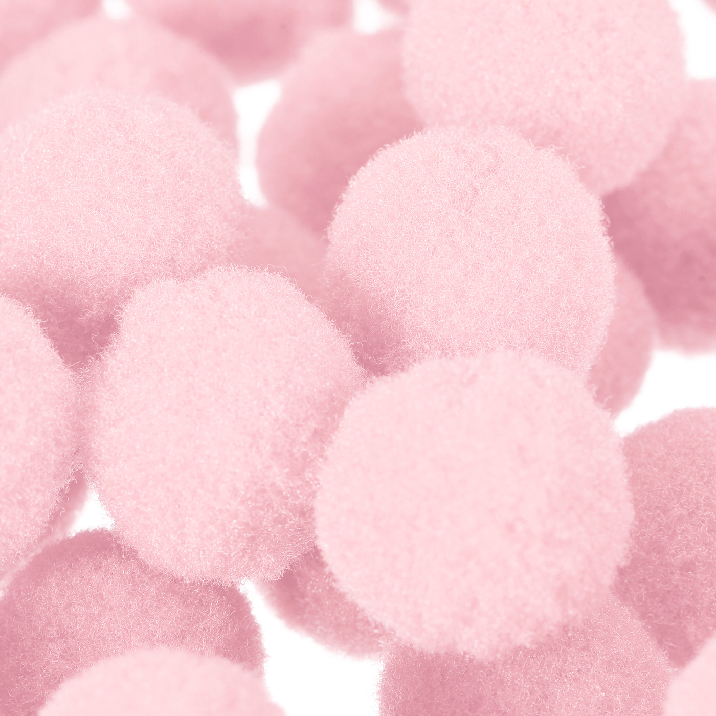 Harfington Pom Felt Balls Fabric 1.5cm 15mm Light Pink for Craft Project DIY 200 Pcs