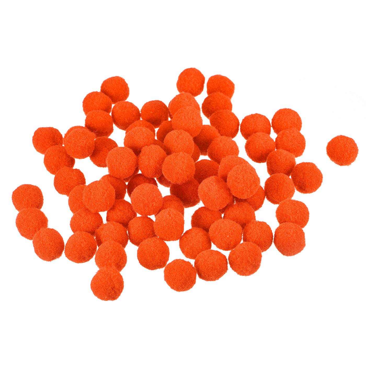 Harfington Pom Felt Balls Fabric 1.5cm 15mm Orange Red for Crafts Project DIY 300 Pcs