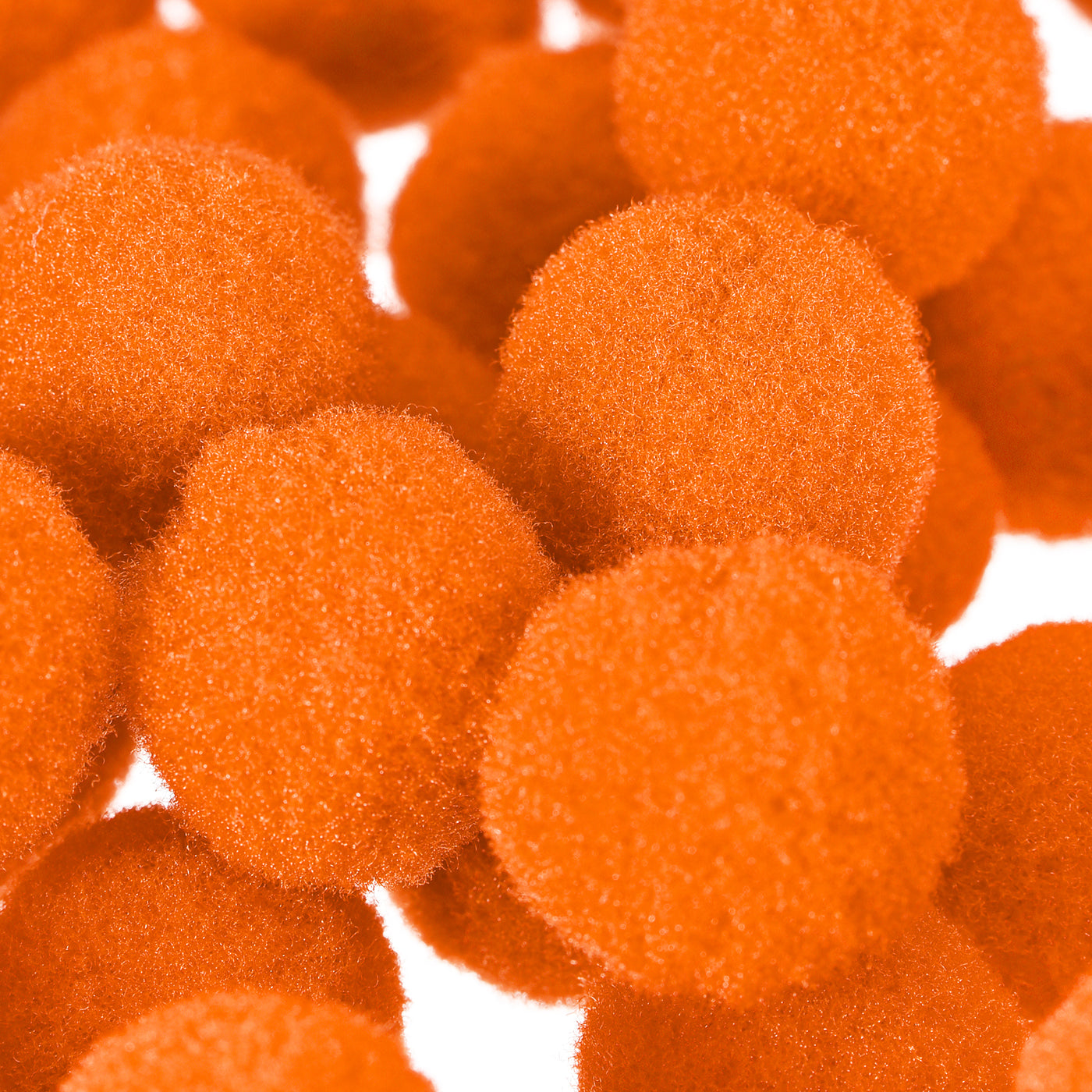 Harfington Pom Felt Balls Fabric 1.5cm 15mm Orange for Crafts Project DIY 100 Pcs