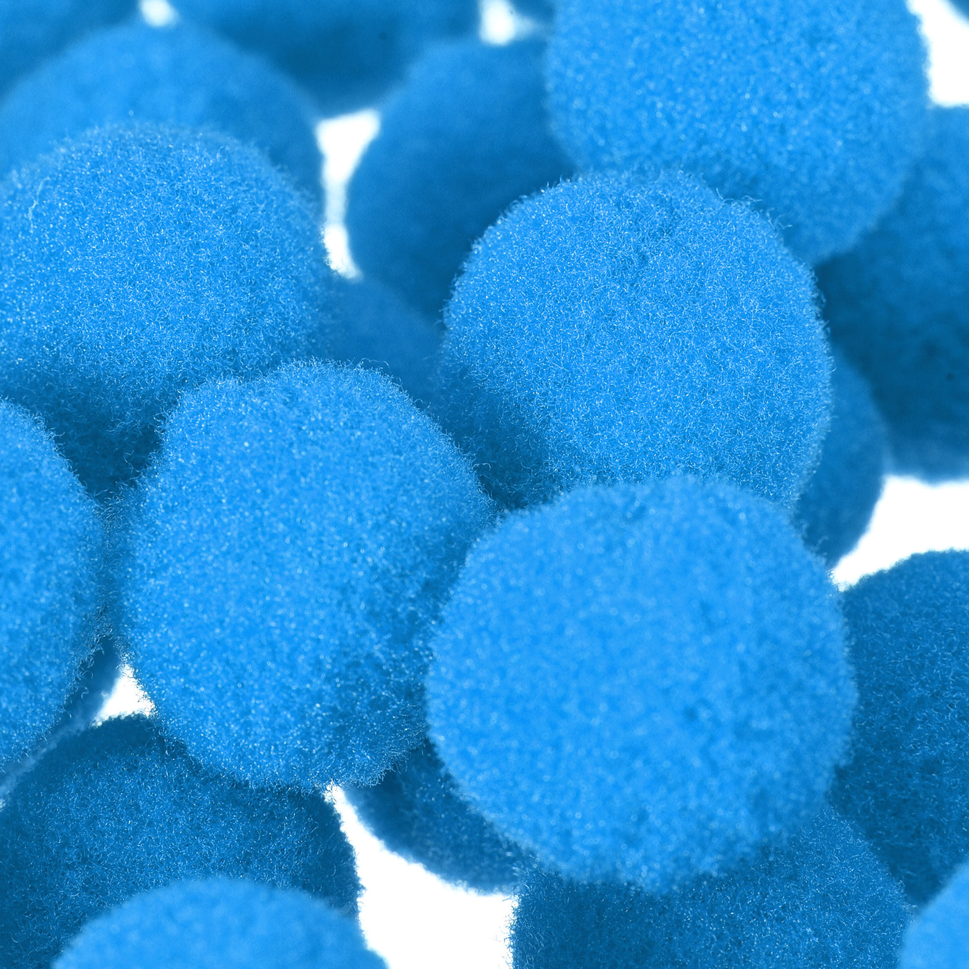 Harfington Pom Felt Balls Fabric 1.5cm 15mm Blue for Craft Project DIY 100 Pcs