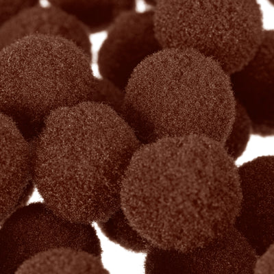 Harfington Pom Felt Balls Fabric 1.5cm 15mm Dark Brown for Crafts Project DIY 200 Pcs