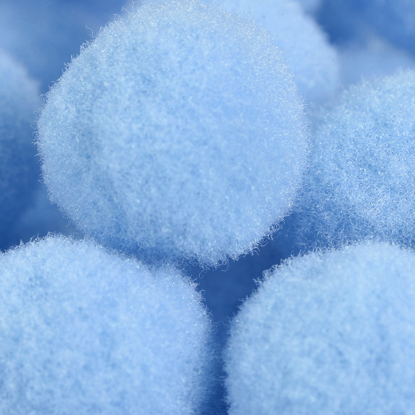 Harfington Pom Felt Balls Fabric 1.5cm 15mm Sky Blue for Crafts Project DIY 100 Pcs