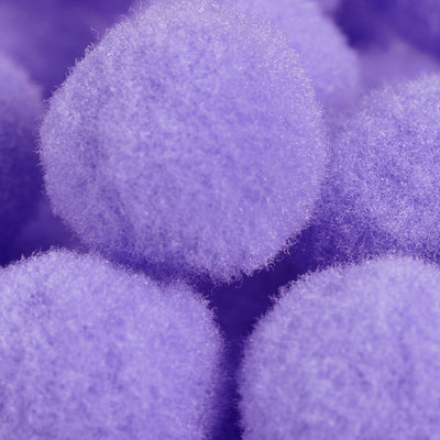 Harfington Pom Felt Balls Fabric 1.5cm 15mm Light Purple for Crafts Project DIY 100 Pcs