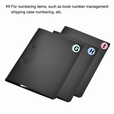 Harfington Laser Capital Letter Stickers, Alphabet G Round Self-Adhesive Reflective Letter Stickers for Inventory, Storage, Organizing,10 Sheets(1000 Stickers)