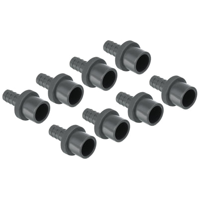 Harfington UPVC Reducer Pipe Fitting 20x11mm, 8 Pack Straight Coupling Connector, Grey