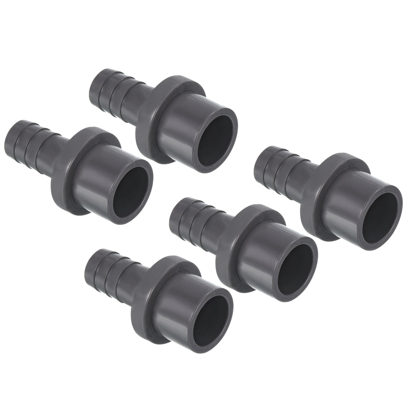 Harfington UPVC Reducer Pipe Fitting 20x13mm, 5 Pack Straight Coupling Connector, Grey