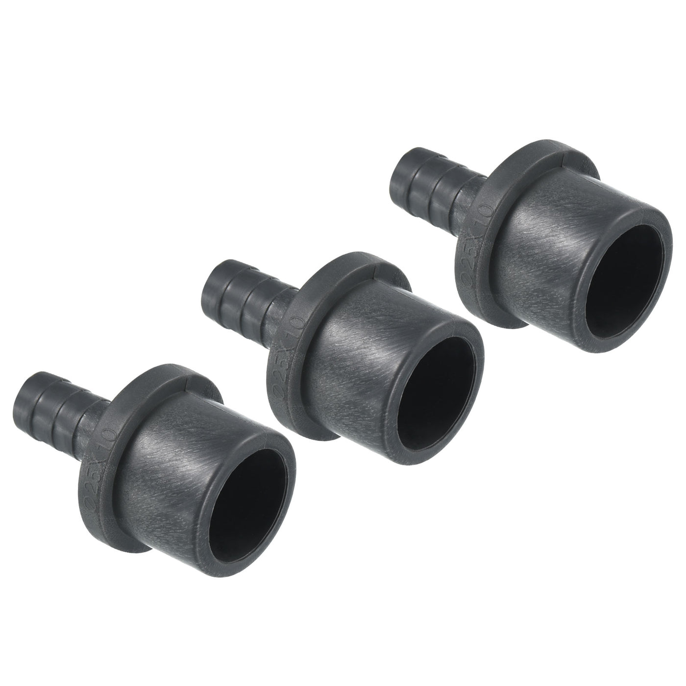 Harfington UPVC Reducer Pipe Fitting 25x11mm, 3 Pack Straight Coupling Connector, Grey