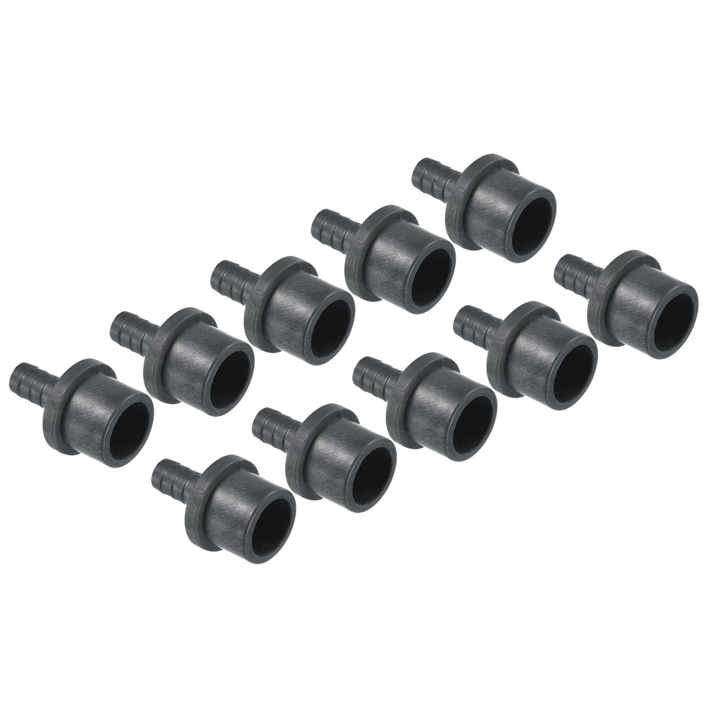 Harfington UPVC Reducer Pipe Fitting 25x11mm, 10 Pack Straight Coupling Connector, Grey